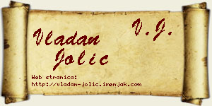 Vladan Jolić vizit kartica